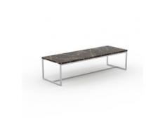 Beistelltisch Marmor, Brauner Emperador - Eleganter Nachttisch: Hochwertige Materialien, einzigartiges Design - 121 x 31 x...