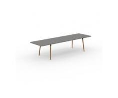 Designer Esstisch Massivholz Grau - Individueller Designer-Massivholztisch: Einzigartiges Design - 320 x 75 x 90 cm, Modular