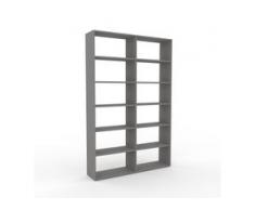 Bücherregal Grau - Modernes Regal für Bücher: Hochwertige Qualität, einzigartiges Design - 152 x 233 x 35 cm, Individuell...