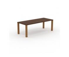 Designer Esstisch Massivholz Nussbaum, Holz - Individueller Designer-Massivholztisch: Einzigartiges Design - 220 x 76 x 90...