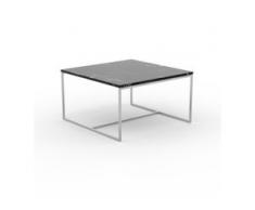 Beistelltisch Marmor, Schwarzer Marquina - Eleganter Nachttisch: Hochwertige Materialien, einzigartiges Design - 81 x 46 x...