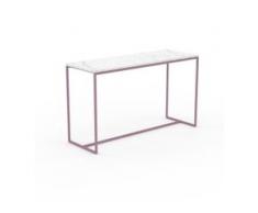 Beistelltisch Marmor, Weißer Carrara - Eleganter Nachttisch: Hochwertige Materialien, einzigartiges Design - 121 x 71 x 42...