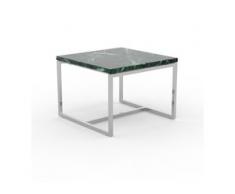 Beistelltisch Marmor, Grüner Guatemala - Eleganter Nachttisch: Hochwertige Materialien, einzigartiges Design - 42 x 31 x 42...