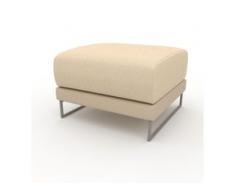 Polsterhocker Cremebeige - Eleganter Polsterhocker: Hochwertige Qualität, einzigartiges Design - 60 x 42 x 60 cm,...