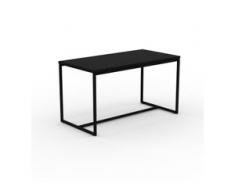 Beistelltisch Schwarz - Eleganter Nachttisch: Hochwertige Materialien, einzigartiges Design - 81 x 46 x 42 cm, Komplett...