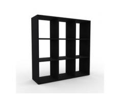 Aktenregal Schwarz - Flexibles Büroregal: Hochwertige Qualität, einzigartiges Design - 118 x 118 x 35 cm, konfigurierbar