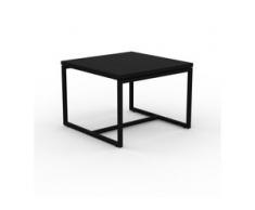 Beistelltisch Schwarz - Eleganter Nachttisch: Hochwertige Materialien, einzigartiges Design - 42 x 31 x 42 cm, Komplett...