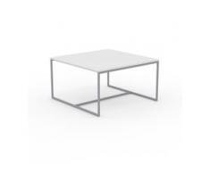 Beistelltisch Weiß - Eleganter Nachttisch: Hochwertige Materialien, einzigartiges Design - 81 x 46 x 81 cm, Komplett anpassbar