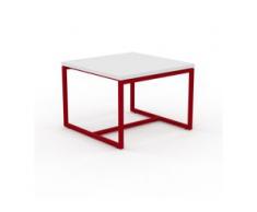 Beistelltisch Weiß - Eleganter Nachttisch: Hochwertige Materialien, einzigartiges Design - 42 x 31 x 42 cm, Komplett anpassbar