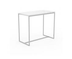 Beistelltisch Marmor, Weißer Carrara - Eleganter Nachttisch: Hochwertige Materialien, einzigartiges Design - 81 x 71 x 42...