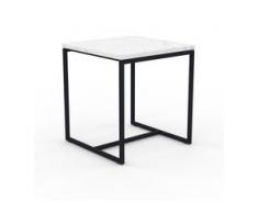 Beistelltisch Marmor, Weißer Carrara - Eleganter Nachttisch: Hochwertige Materialien, einzigartiges Design - 42 x 46 x 42...