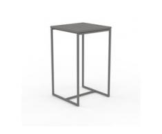 Beistelltisch Grau - Eleganter Nachttisch: Hochwertige Materialien, einzigartiges Design - 42 x 71 x 42 cm, Komplett anpassbar