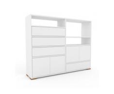 Highboard Weiß - Highboard: Schubladen in Weiß & Türen in Weiß - Hochwertige Materialien - 152 x 120 x 35 cm, Selbst designen