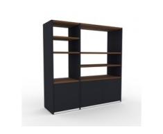 Aktenregal Anthrazit - Flexibles Büroregal: Türen in Anthrazit - Hochwertige Materialien - 116 x 118 x 35 cm, konfigurierbar