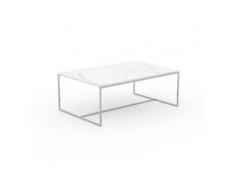 Beistelltisch Marmor, Weißer Carrara - Eleganter Nachttisch: Hochwertige Materialien, einzigartiges Design - 121 x 46 x 81...
