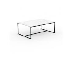 Beistelltisch Marmor, Weißer Carrara - Eleganter Nachttisch: Hochwertige Materialien, einzigartiges Design - 121 x 46 x 81...