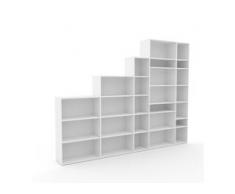 Aktenregal Weiß - Flexibles Büroregal: Hochwertige Qualität, einzigartiges Design - 303 x 233 x 35 cm, konfigurierbar