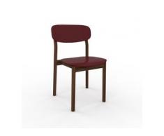 Esszimmerstuhl in Burgundrot 52 x 82 x 49 cm einzigartiges Design, konfigurierbar