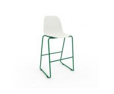 Barhocker in Weiß 49 x 112 x 58 cm einzigartiges Design, konfigurierbar