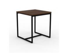Beistelltisch Nussbaum - Eleganter Nachttisch: Hochwertige Materialien, einzigartiges Design - 42 x 46 x 42 cm, Komplett...