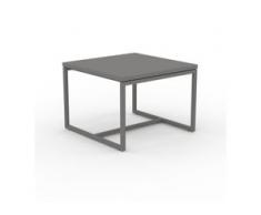 Beistelltisch Grau - Eleganter Nachttisch: Hochwertige Materialien, einzigartiges Design - 42 x 31 x 42 cm, Komplett anpassbar