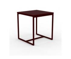 Beistelltisch Burgundrot - Eleganter Nachttisch: Hochwertige Materialien, einzigartiges Design - 42 x 46 x 42 cm, Komplett...