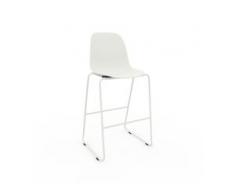 Barhocker in Weiß 49 x 112 x 58 cm einzigartiges Design, konfigurierbar