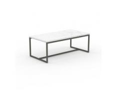 Beistelltisch Marmor, Weißer Carrara - Eleganter Nachttisch: Hochwertige Materialien, einzigartiges Design - 81 x 31 x 42...