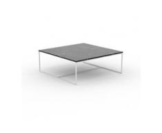 Beistelltisch Marmor, Schwarzer Marquina - Eleganter Nachttisch: Hochwertige Materialien, einzigartiges Design - 121 x 46 x...