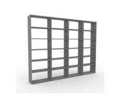 Bücherregal Grau - Modernes Regal für Bücher: Hochwertige Qualität, einzigartiges Design - 301 x 233 x 35 cm, Individuell...