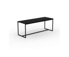 Beistelltisch Schwarz - Eleganter Nachttisch: Hochwertige Materialien, einzigartiges Design - 121 x 46 x 42 cm, Komplett...