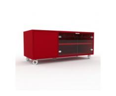 Rollcontainer Kristallglas klar - Moderner Rollcontainer: Türen in Kristallglas klar - 116 x 49 x 47 cm, konfigurierbar
