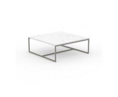 Beistelltisch Marmor, Weißer Carrara - Eleganter Nachttisch: Hochwertige Materialien, einzigartiges Design - 81 x 31 x 81...