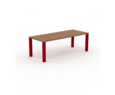 Designer Esstisch Massivholz Eiche, Holz - Individueller Designer-Massivholztisch: Einzigartiges Design - 220 x 76 x 90 cm,...
