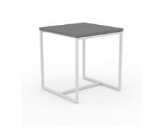 Beistelltisch Grau - Eleganter Nachttisch: Hochwertige Materialien, einzigartiges Design - 42 x 46 x 42 cm, Komplett anpassbar