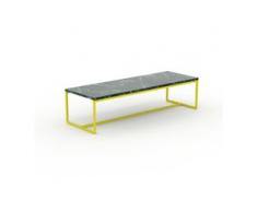 Beistelltisch Marmor, Grüner Guatemala - Eleganter Nachttisch: Hochwertige Materialien, einzigartiges Design - 121 x 31 x 42...