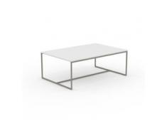 Beistelltisch Weiß - Eleganter Nachttisch: Hochwertige Materialien, einzigartiges Design - 121 x 46 x 81 cm, Komplett anpassbar