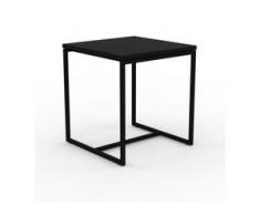 Beistelltisch Schwarz - Eleganter Nachttisch: Hochwertige Materialien, einzigartiges Design - 42 x 46 x 42 cm, Komplett...