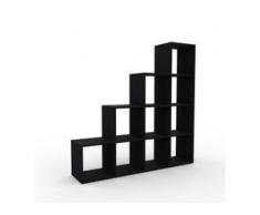 Regalsystem Schwarz - Flexibles Regalsystem: Hochwertige Qualität, einzigartiges Design - 156 x 157 x 35 cm, Komplett anpassbar