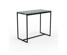 Beistelltisch Marmor, Grüner Guatemala - Eleganter Nachttisch: Hochwertige Materialien, einzigartiges Design - 81 x 71 x 42...