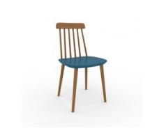 Esszimmerstuhl in Blau 43 x 82 x 44 cm einzigartiges Design, konfigurierbar