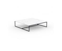 Beistelltisch Marmor, Weißer Carrara - Eleganter Nachttisch: Hochwertige Materialien, einzigartiges Design - 121 x 31 x 121...