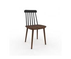 Esszimmerstuhl in Nussbaum 43 x 82 x 44 cm einzigartiges Design, konfigurierbar