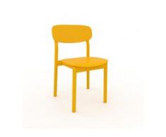 Esszimmerstuhl in Gelb 52 x 82 x 49 cm einzigartiges Design, konfigurierbar