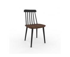 Esszimmerstuhl in Nussbaum 43 x 82 x 44 cm einzigartiges Design, konfigurierbar