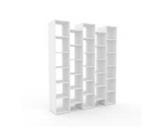 Aktenregal Weiß - Flexibles Büroregal: Hochwertige Qualität, einzigartiges Design - 195 x 233 x 47 cm, konfigurierbar