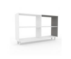 Aktenregal Weiß - Flexibles Büroregal: Hochwertige Qualität, einzigartiges Design - 152 x 91 x 35 cm, konfigurierbar