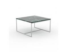 Beistelltisch Marmor, Grüner Guatemala - Eleganter Nachttisch: Hochwertige Materialien, einzigartiges Design - 81 x 46 x 81...
