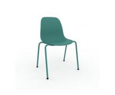 Esszimmerstuhl in Seegrün 49 x 82 x 57 cm einzigartiges Design, konfigurierbar