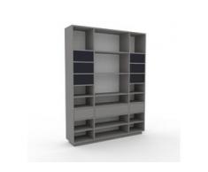 Regalsystem Grau - Flexibles Regalsystem: Schubladen in Anthrazit - Hochwertige Materialien - 154 x 200 x 35 cm, Komplett...